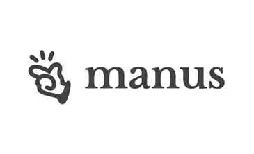 Logotipo de manus para asistencia mediante agentes de inteligencia artificial.