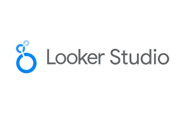 Logotipo de Looker Studio para informes de marketing y dashboards.